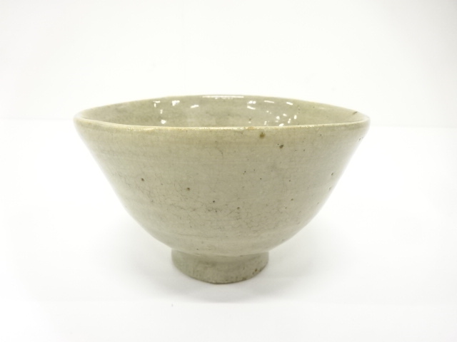 JAPANESE TEA CEREMONY / TEA BOWL CHAWAN / ASH GLAZE / ARTISAN WORK